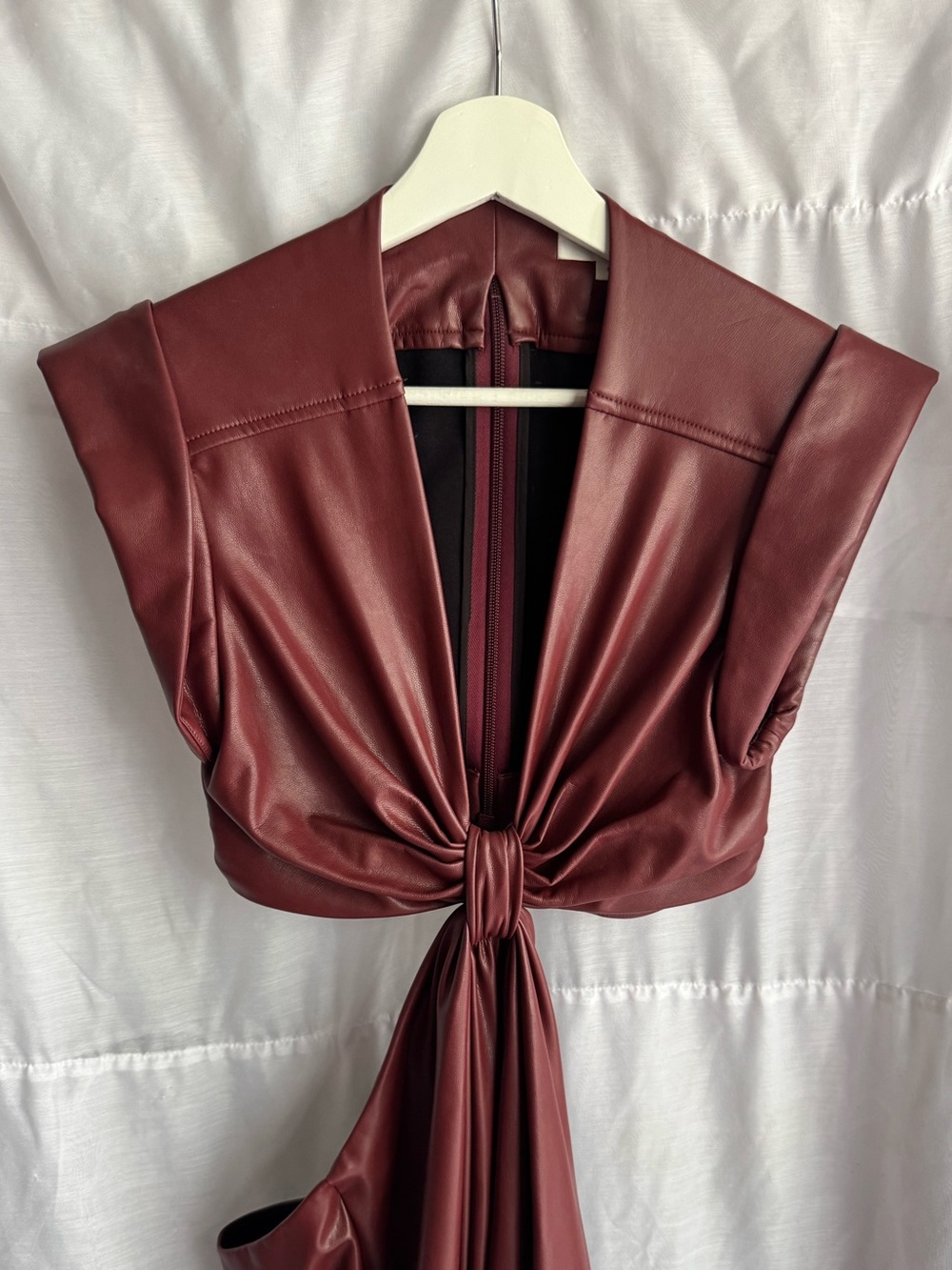 A.L.C. Alexandria Cut-Out Faux Leather Dress - Picture 4 of 12